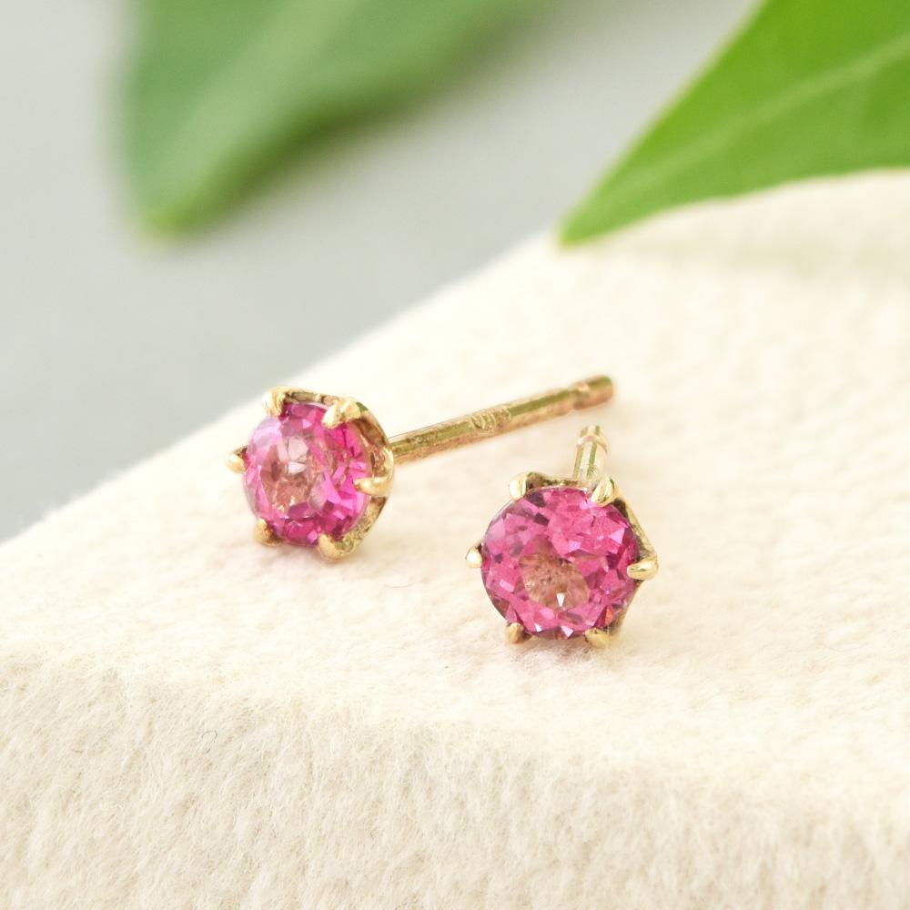 K10 ピンクトパーズ ピアス CK040CIBSN1枚目の画像