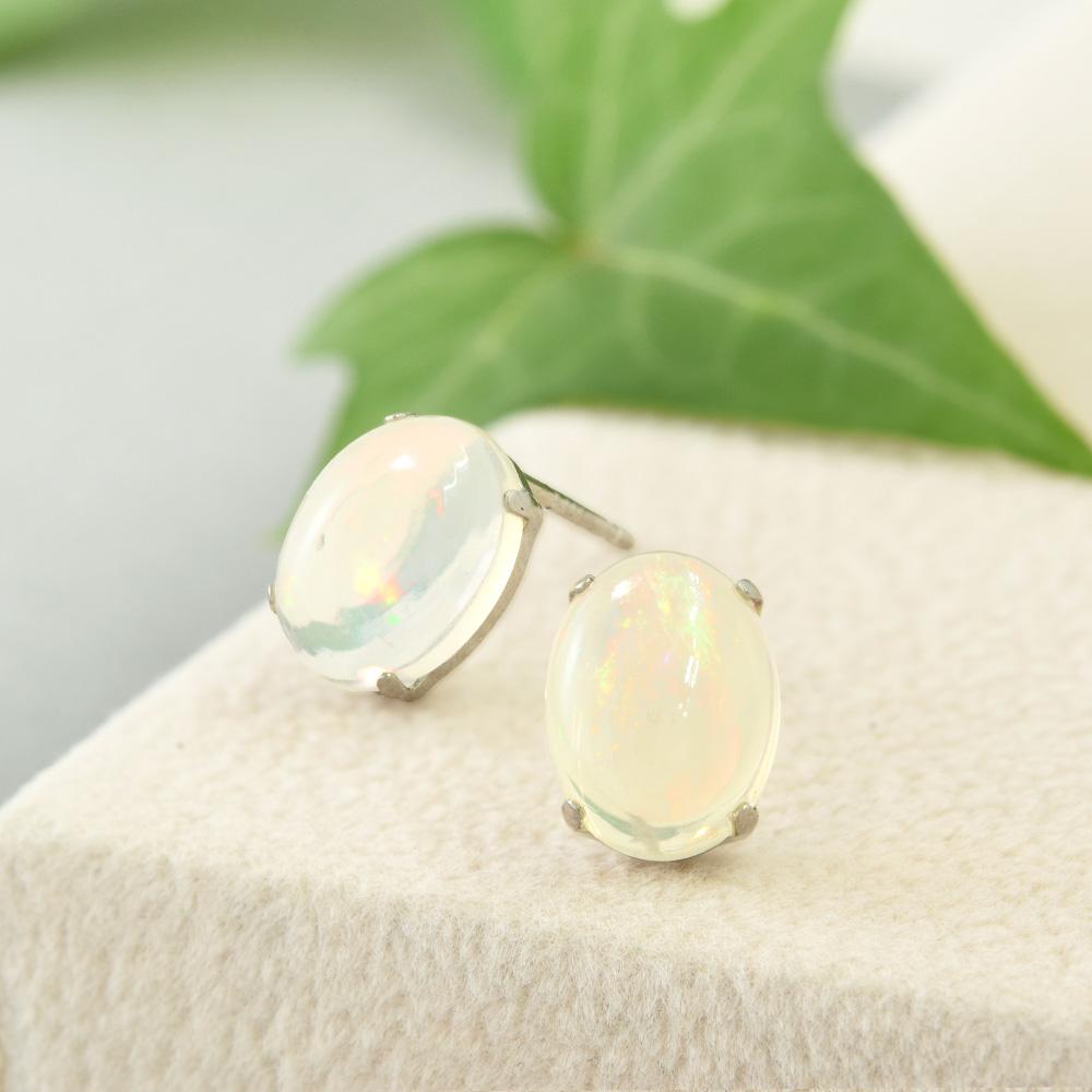 プラチナ900 オパール ピアス CK044CIBSN1枚目の画像