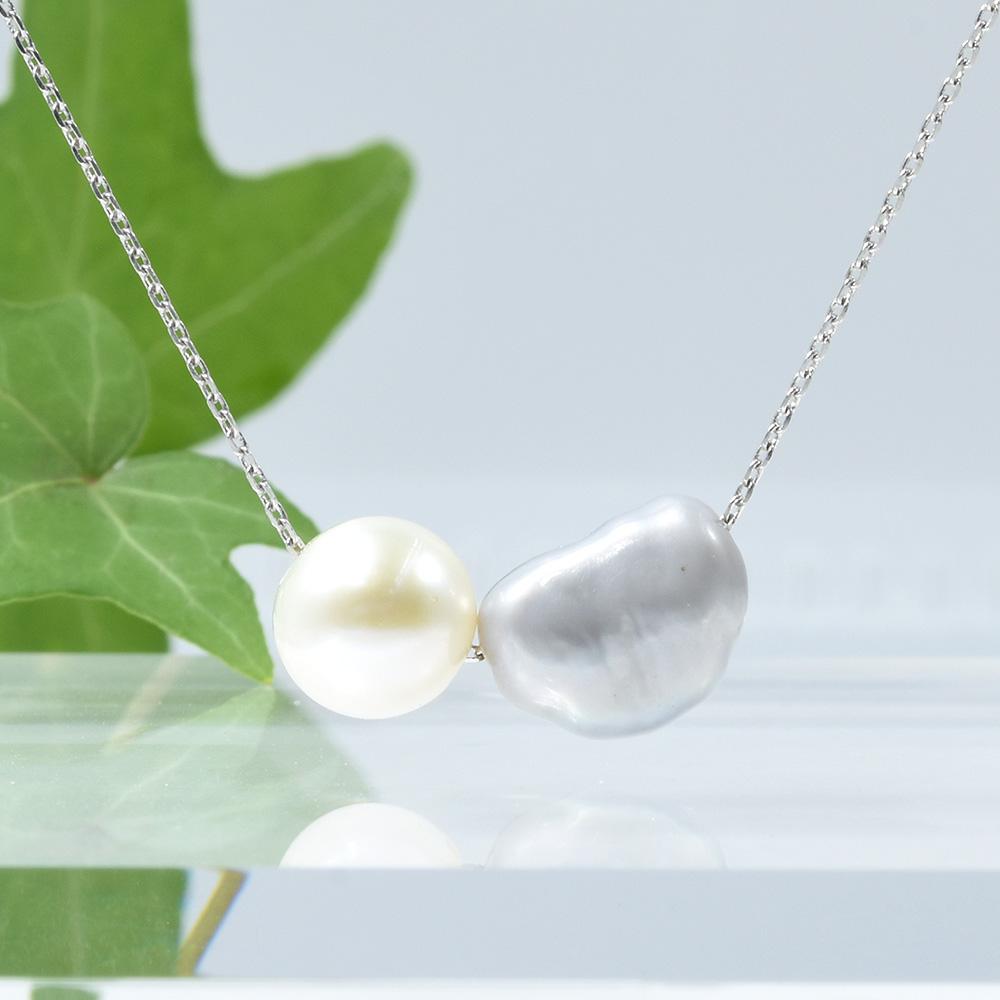 淡水パール ネックレス ペンダント SV925 CK047CIBSN1枚目の画像