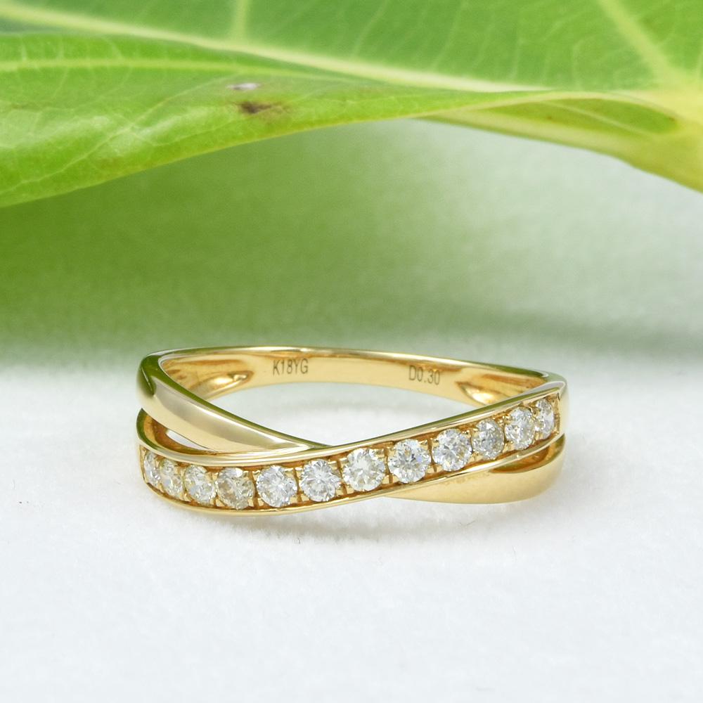 K18 ホワイト ダイヤモンド リング CK079CIBSN1枚目の画像