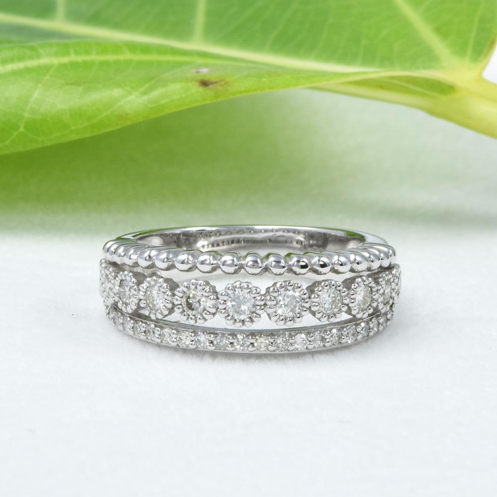 プラチナ950 ホワイト ダイヤモンド リング CK083CIBSN1枚目の画像