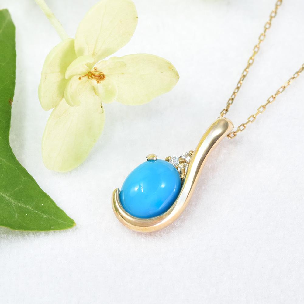 K10 ターコイズ ペンダントトップ CK088CIBSN1枚目の画像