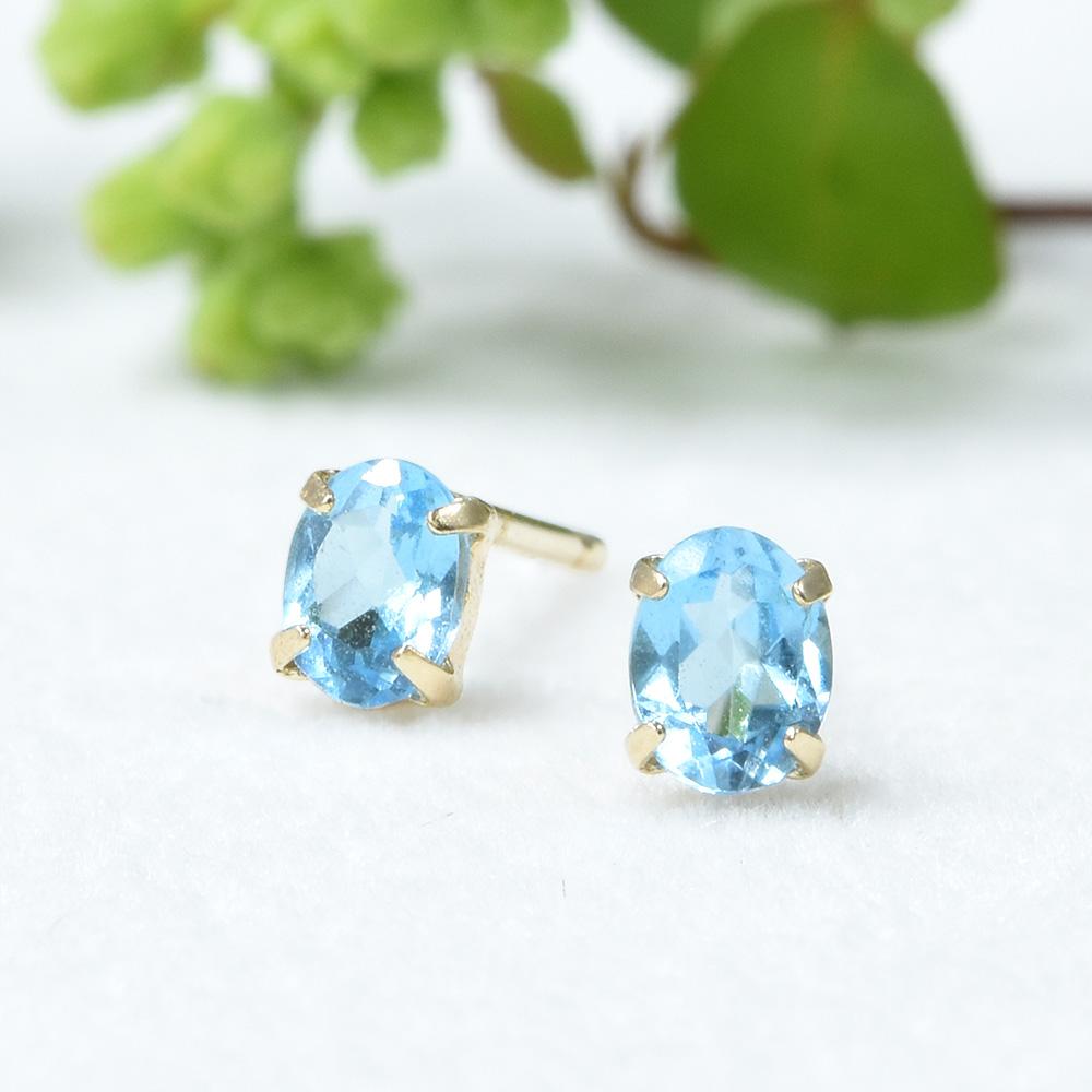 K10 ブルートパーズ ピアス CL028CIBSN1枚目の画像