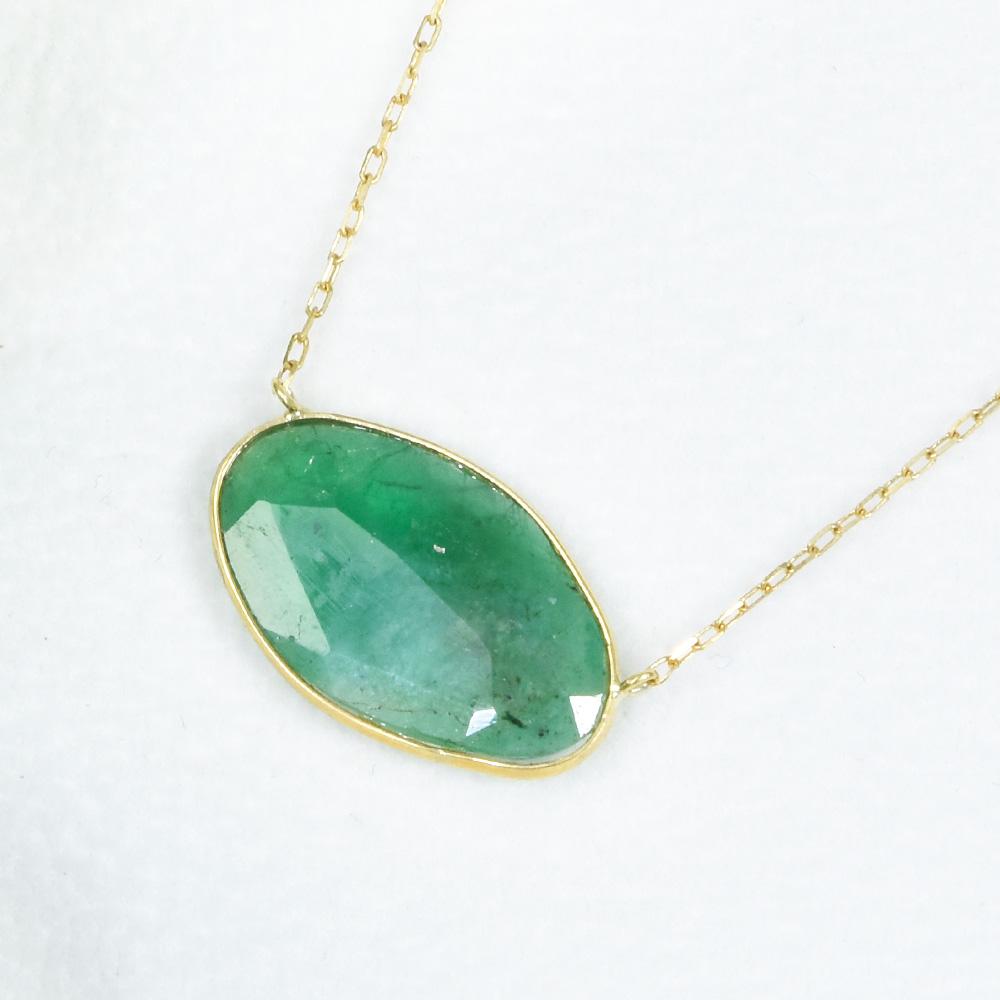K18 エメラルド ペンダント ネックレス CI025CIBSN1枚目の画像