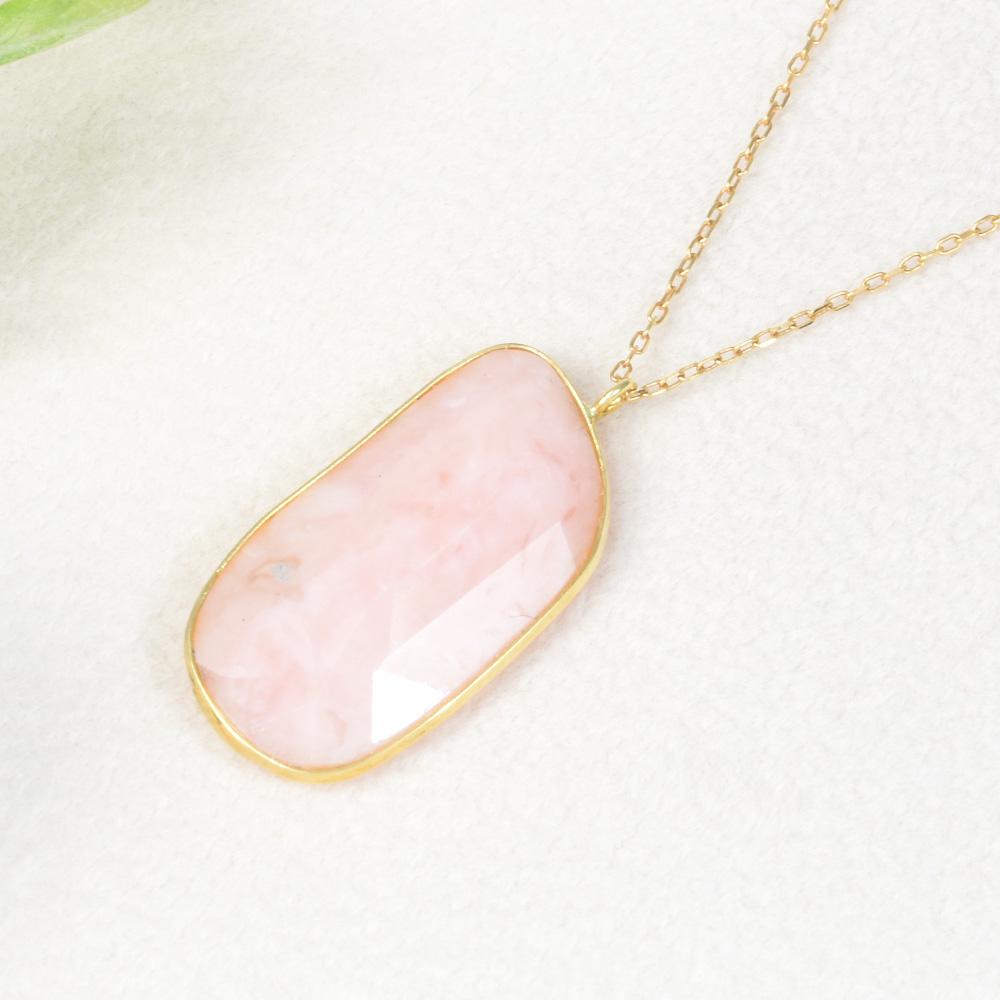 K18 ピンクオパール ペンダント ネックレス CI005CIBSN1枚目の画像