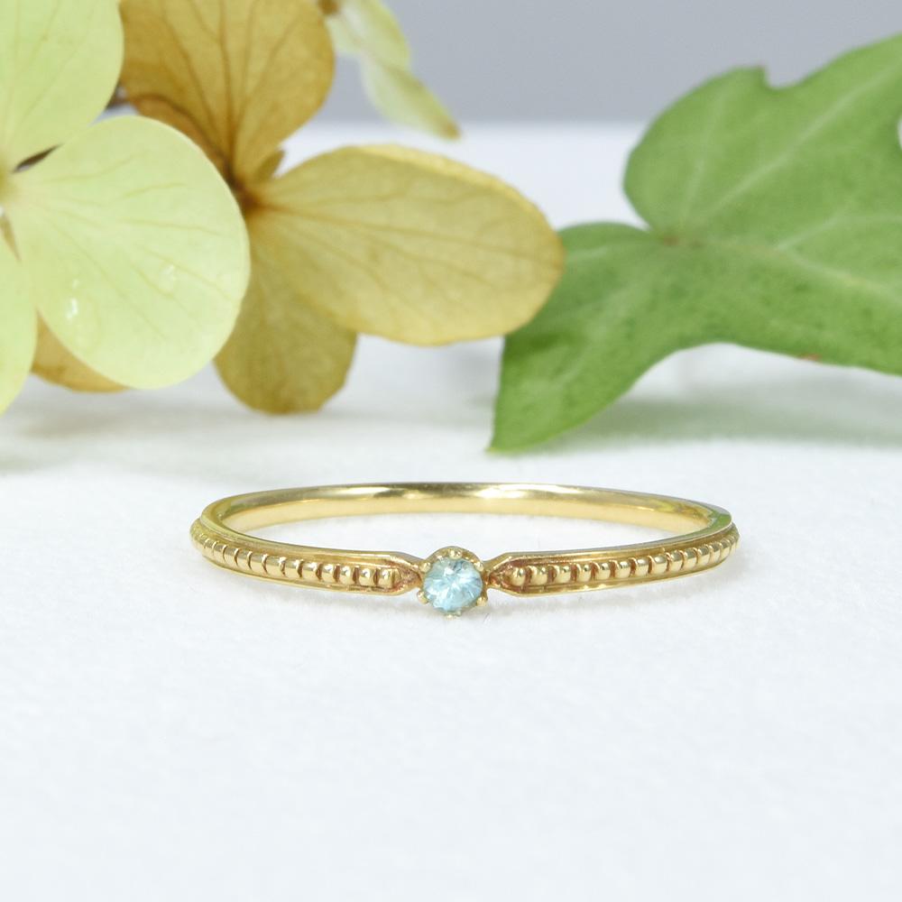 K18 パライバトルマリン リング CL010CIBSN1枚目の画像