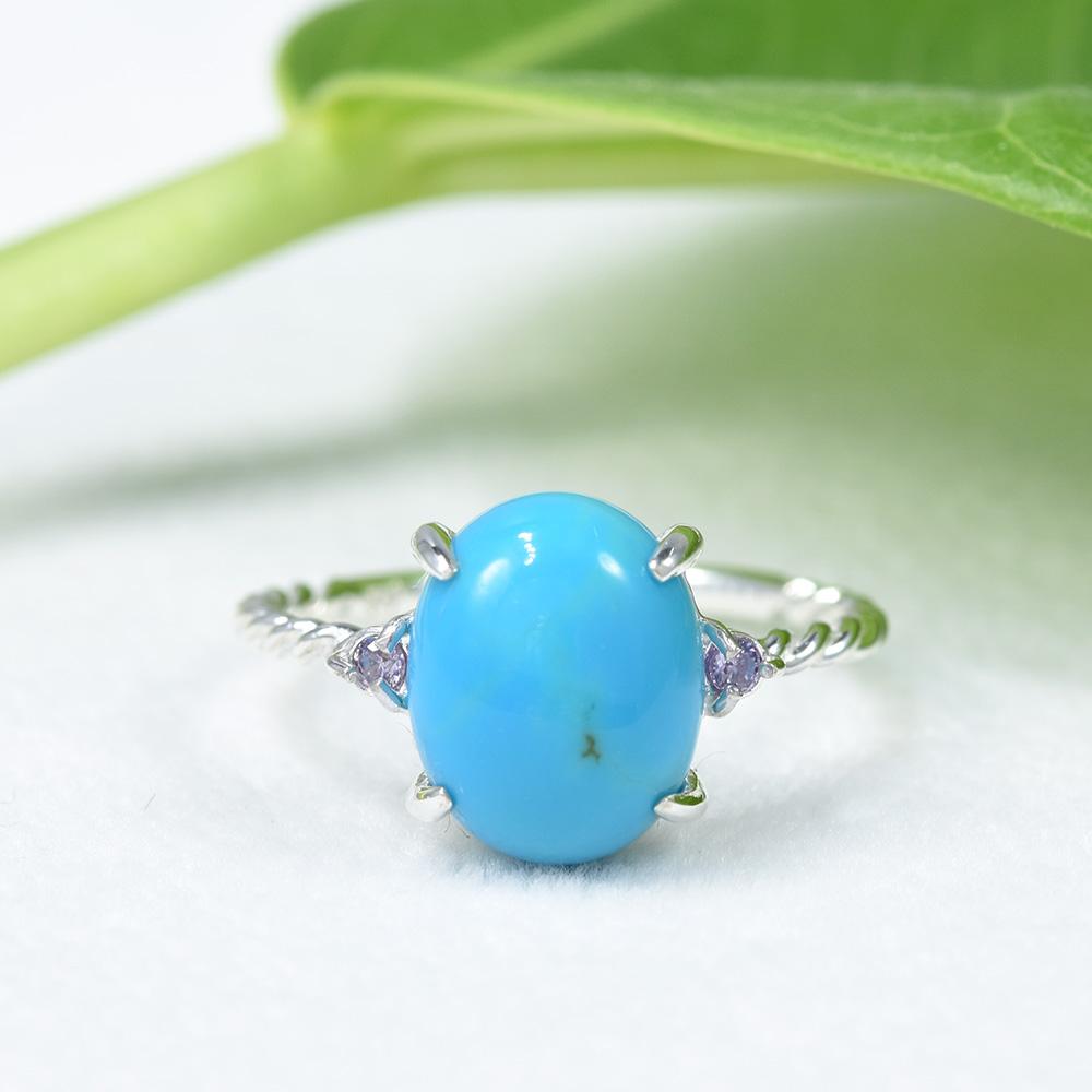 ターコイズ リング SV925 シルバー CJ087CIBS1枚目の画像