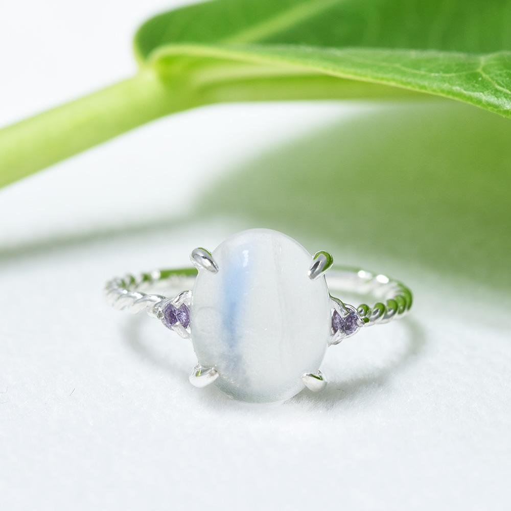 ブルームーンストーン リング SV925 シルバー CJ088CIBS1枚目の画像