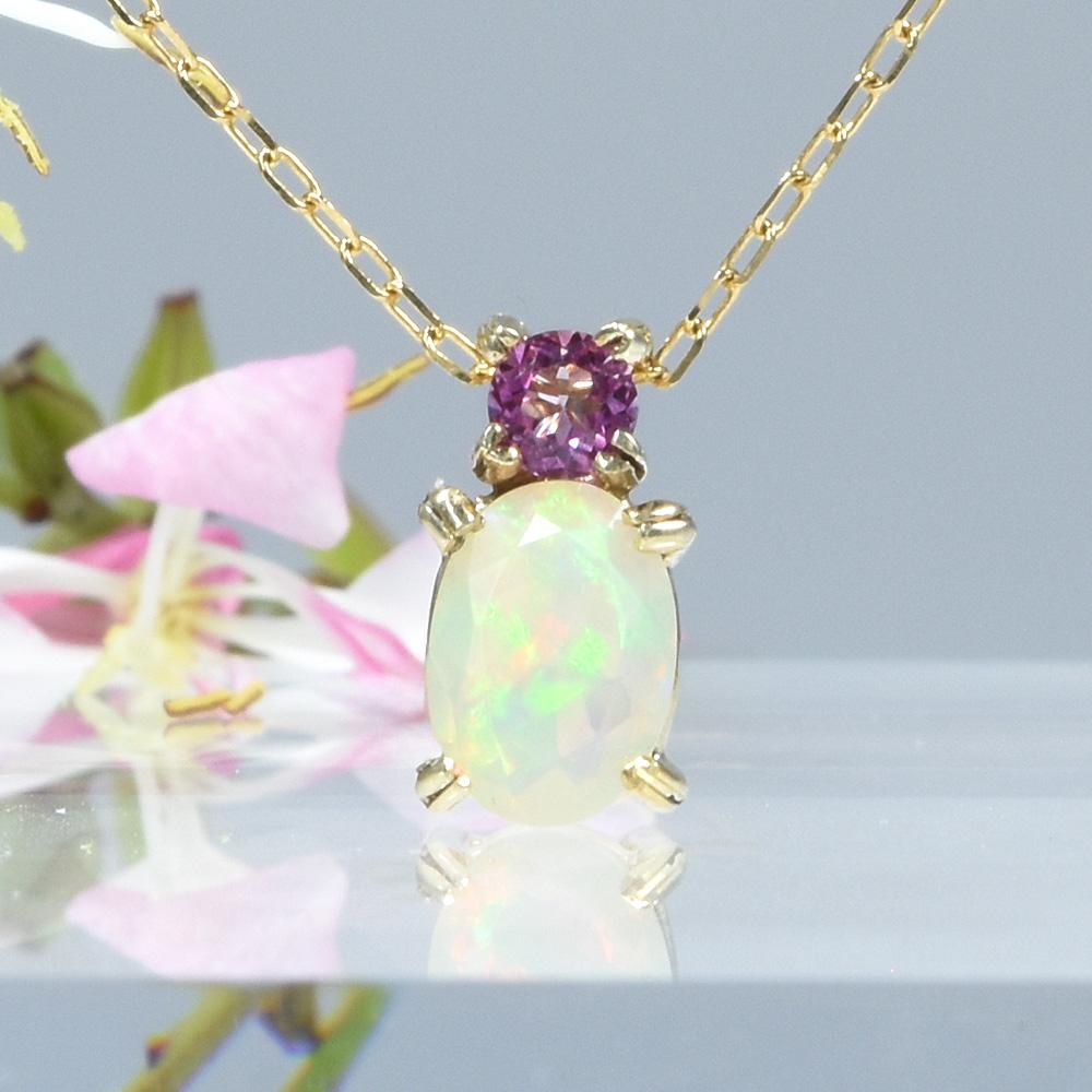 K10 オパール ピンクトパーズ ペンダントトップ CL047CIBSN1枚目の画像