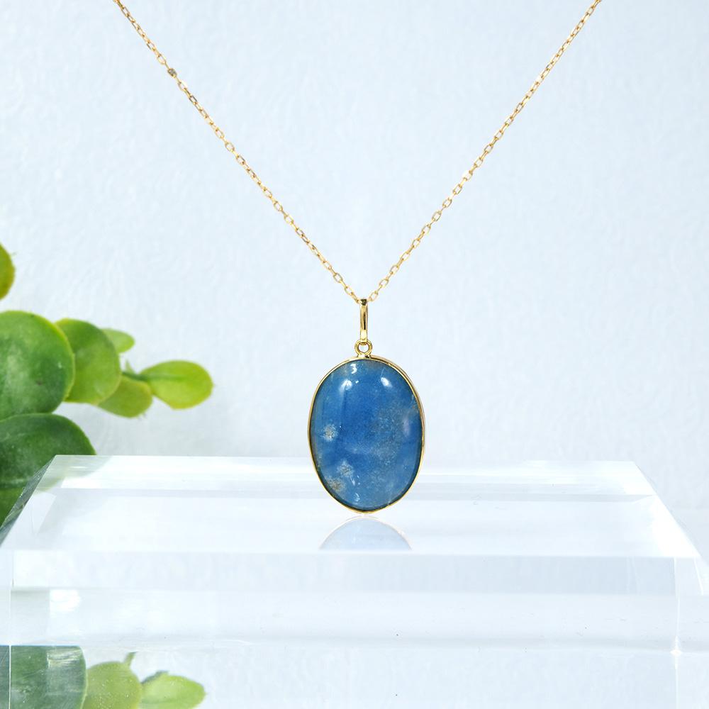 K18 ブルークォーツ ペンダントトップ CI007CIBSN1枚目の画像