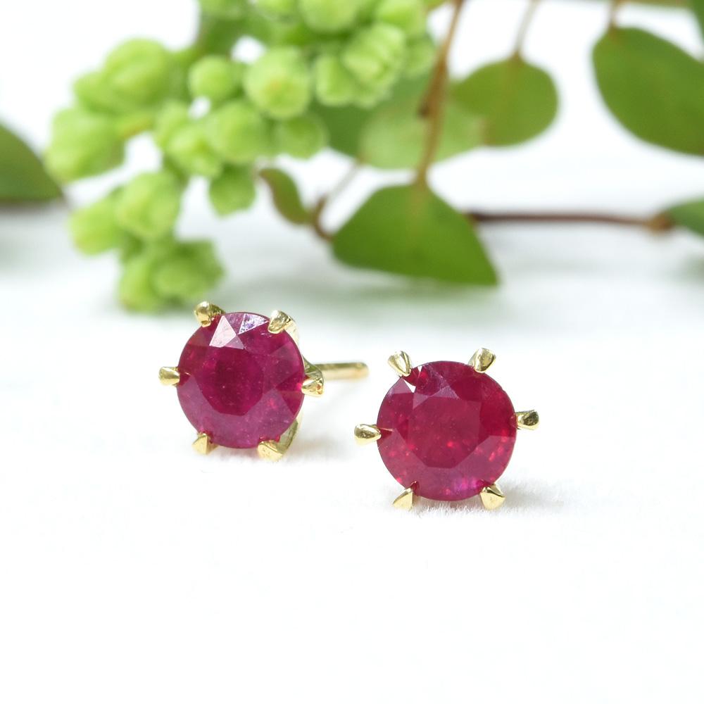 K18 ルビー ピアス CL033CIBSN1枚目の画像